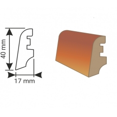 K-Produkt obvodová lišta KP40, Dub Trogir 8530, 40x17mm